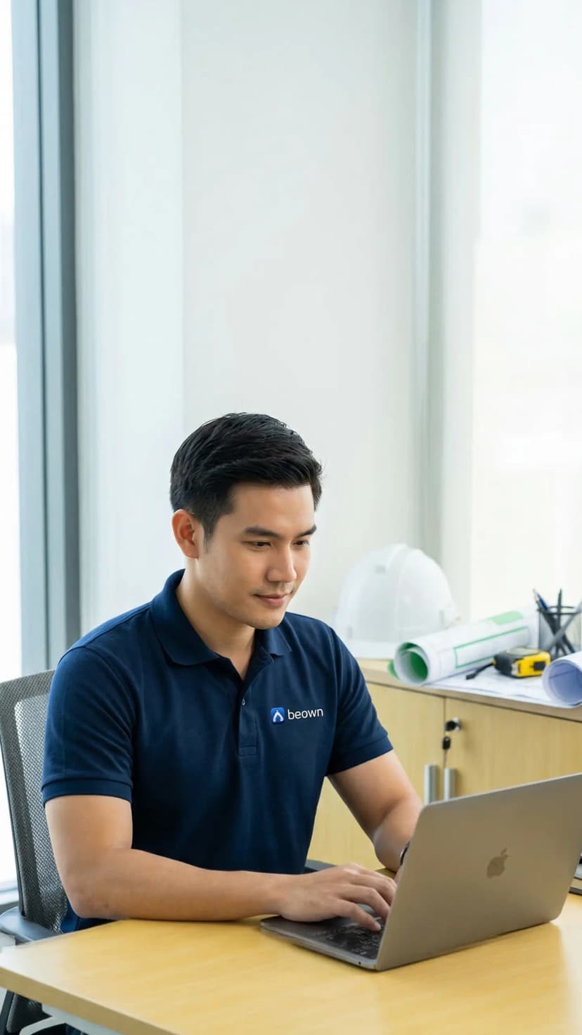 Beown แอปติดตามงานก่อสร้าง หน้าจอที่ 2