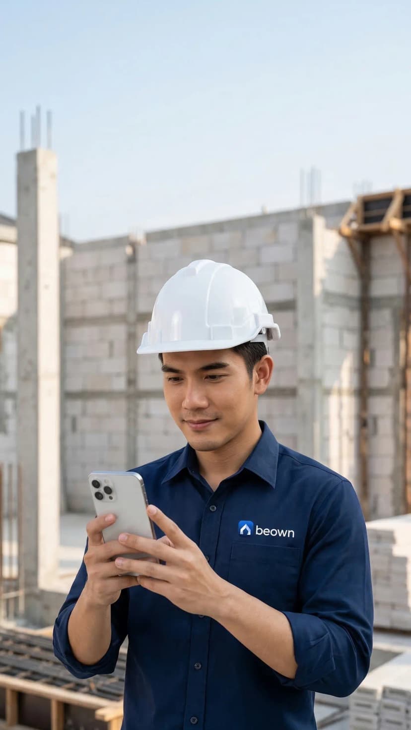 Beown แอปติดตามงานก่อสร้าง หน้าจอที่ 3